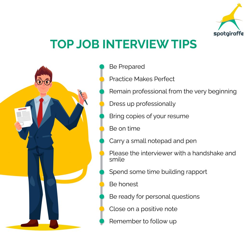 13 job interview tips